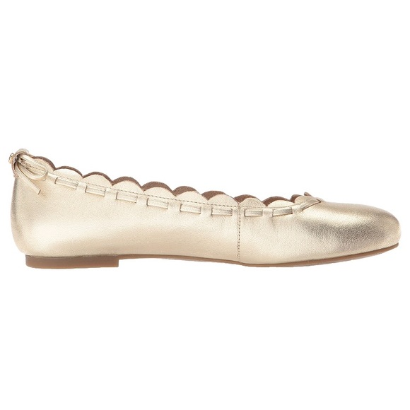 jack rogers // platinum scalloped ballet flats - Picture 5 of 7
